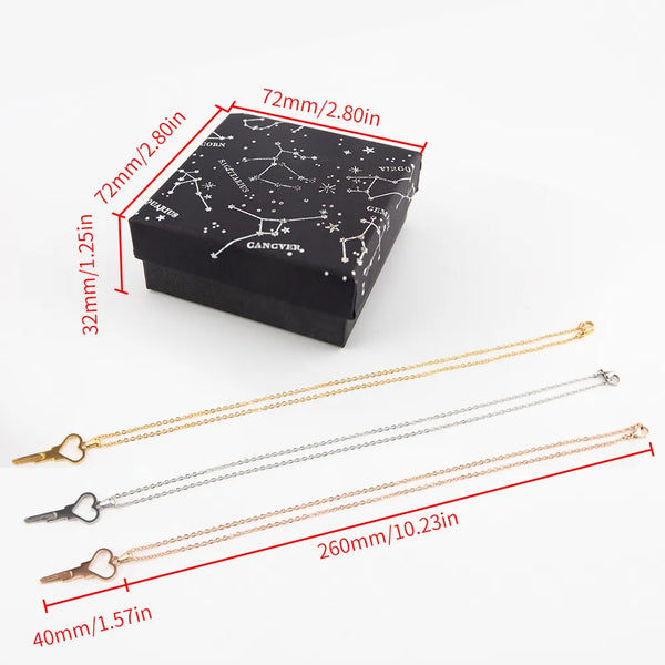 Heart Shaped Chastity Key Necklace - Key fits standard barrel lock (included with keys if selected)
