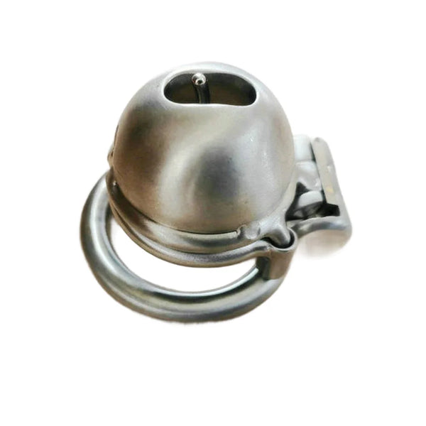 Steel Male Chastity Cage with Prince Albert Piercing Custom Metal Cock Cage Men BDSM Bondage Gay CBT Lock Restraint Sex Toys