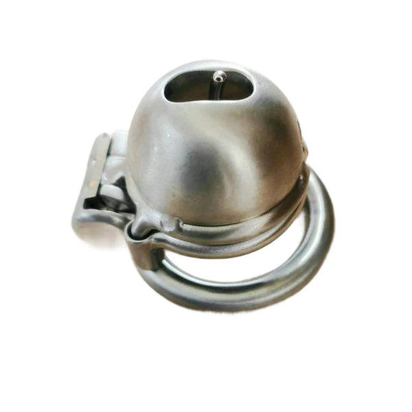 Steel Male Chastity Cage with Prince Albert Piercing Custom Metal Cock Cage Men BDSM Bondage Gay CBT Lock Restraint Sex Toys