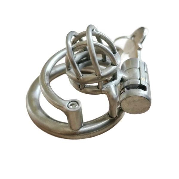 Small Steel Male Chastity Cage Custom Mini Metal Cock Cage Micro Size Men BDSM Bondage Restraint CBT Penis Lock Adult SexToy