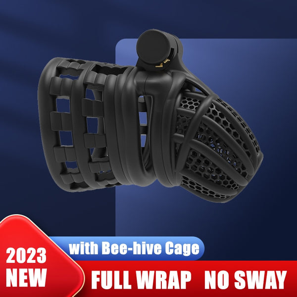2023 NEW CREEL Design Male Chastity Device Full Wrap Penis Ring Matched with Cobra Python Multiple Cock Cage Adult Sex Toys