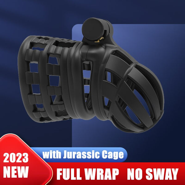 2023 NEW CREEL Design Male Chastity Device Full Wrap Penis Ring Matched with Cobra Python Multiple Cock Cage Adult Sex Toys