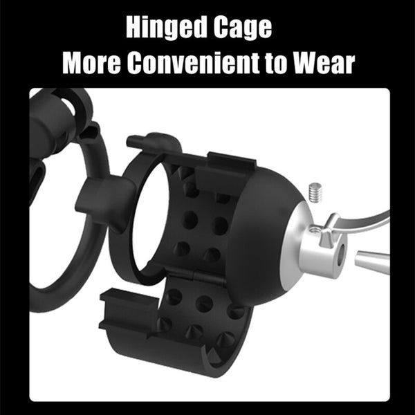 2023 NEW TUSK SERIES Bionic Design Hinged Cock Cage Male Chastity Device Metal Catheter 2 Types Penis Rings Adult Sex Toys