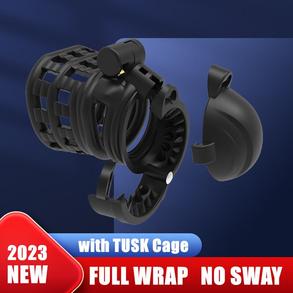 2023 NEW CREEL Design Male Chastity Device Full Wrap Penis Ring Matched with Cobra Python Multiple Cock Cage Adult Sex Toys