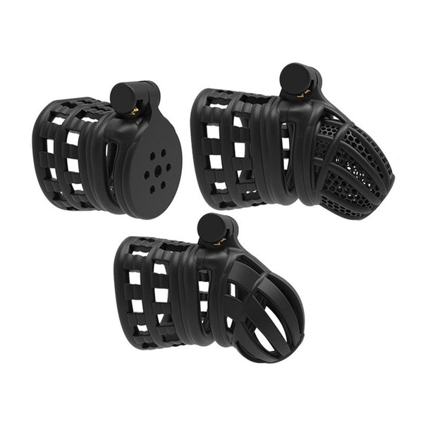 2023 NEW CREEL Design Male Chastity Device - Extended Base Ring Stops Rear Pull Out