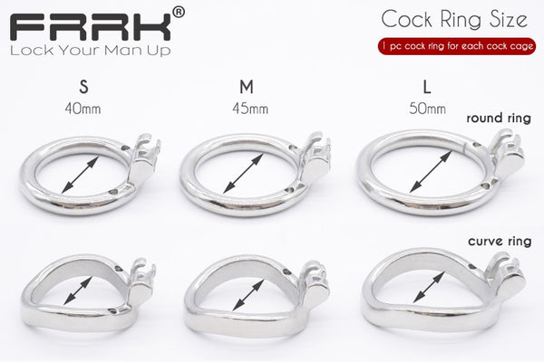 FRRK Large Male Chastity Device - Model Number: FRRK-86 86A