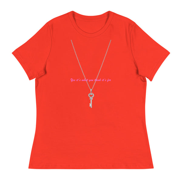Yes it's what you think it's for -  Women's T-Shirt